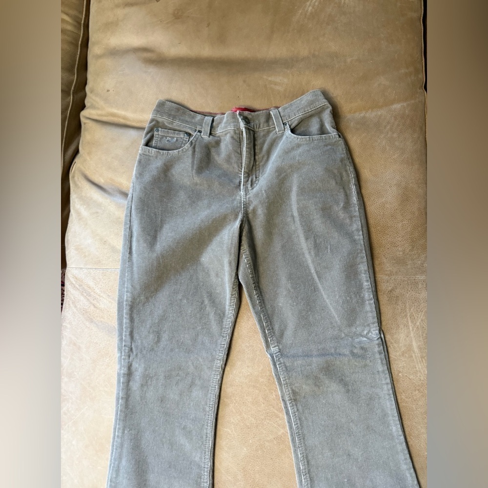NWT Gloria Vanderbilt Giselle Stretch Bootcut Jeans Brown Corduroy Size 8 Petite - Picture 2 of 10